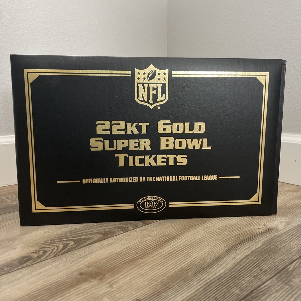 22Kt Gold‎ Super Bowl Tickets BINDER ONLY
